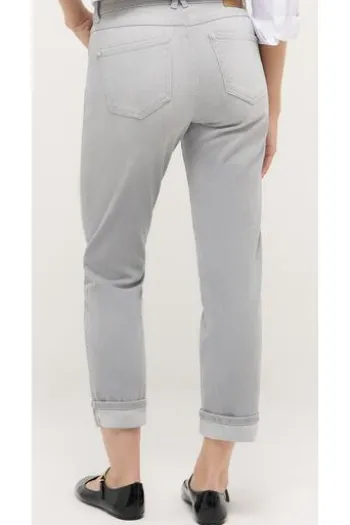 ANGELS 7/8 Jeans Darleen Turn up light grey used Straight Fit