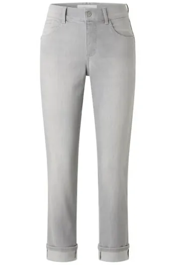 ANGELS 7/8 Jeans Darleen Turn up light grey used Straight Fit