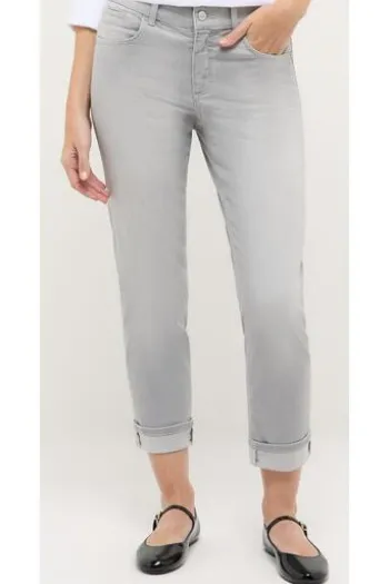 ANGELS 7/8 Jeans Darleen Turn up light grey used Straight Fit