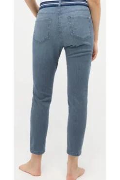 ANGELS 7/8 Jeans Ornella Sporty blue used gestreift Slim Fit