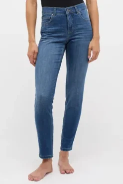 ANGELS Jeans Skinny jeansblau used einfarbig Skinny Skinny