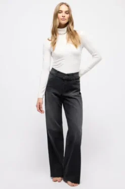 ANGELS LIZ BELT Jeans anthrazit used Relaxed Fit
