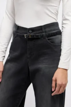 ANGELS LIZ BELT Jeans anthrazit used Relaxed Fit