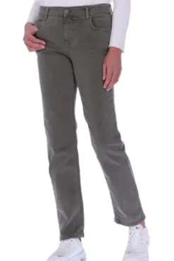 ANGELS Organic Cotton Jeans Straight Leg oliv Cici