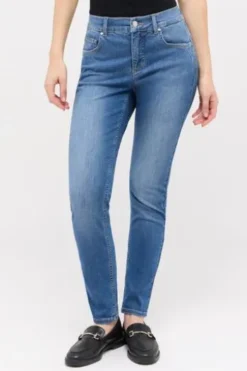 ANGELS SKINNY PUSH UP Jeans mid blue used Slim Fit