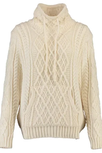 ARAN Pullover natur im typischen Irland Aran Strick