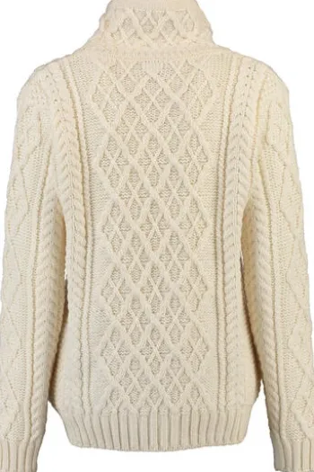 ARAN Pullover natur im typischen Irland Aran Strick