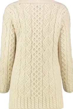 ARAN Strickjacke natur im typischen Irland Aran Strick