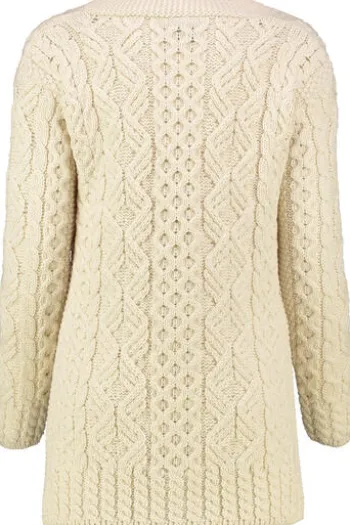 ARAN Strickjacke natur im typischen Irland Aran Strick