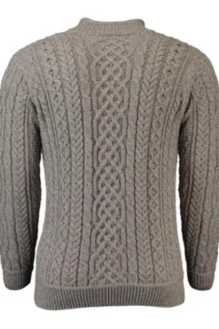 ARAN Troyer beige Merinowolle Supersoft