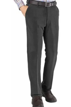 AUBI Schurwoll-Stretch-Cord-Hose grau