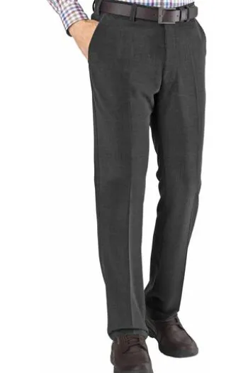 AUBI Schurwoll-Stretch-Cord-Hose grau