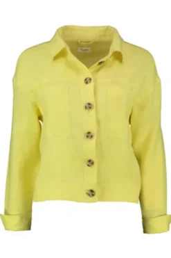 BARBARA LEBEK Leinen-Jacke gelb