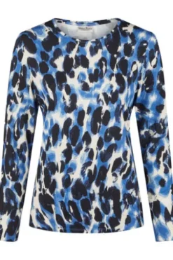 BARBARA LEBEK Shirt ozeanblue gemustert