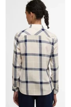 BARBOUR Bluse Bredon Check cherry blossom tartan-rosa kariert Langarm