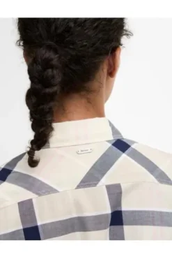 BARBOUR Bluse Bredon Check cherry blossom tartan-rosa kariert Langarm