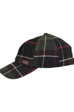 BARBOUR Cap Galingale oliv kariert klassisches Tartanmuster