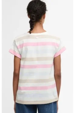 BARBOUR Shirt Lyndale rosa gestreift