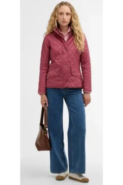 BARBOUR Steppjacke Flyweight Cavalry wildberry