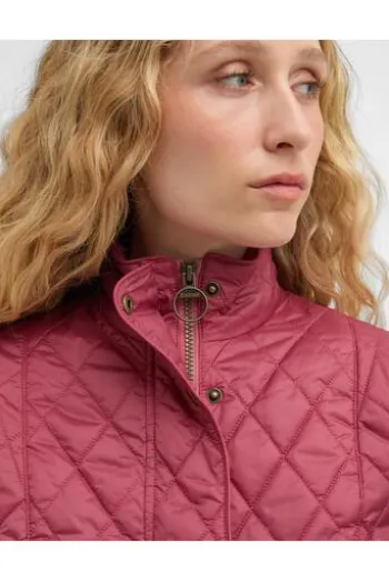 BARBOUR Steppjacke Flyweight Cavalry wildberry