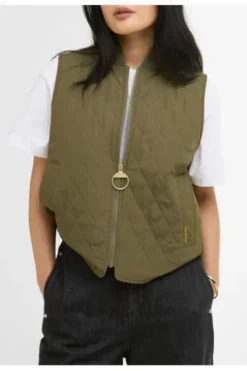BARBOUR Steppweste Roeburn Gilet oliv