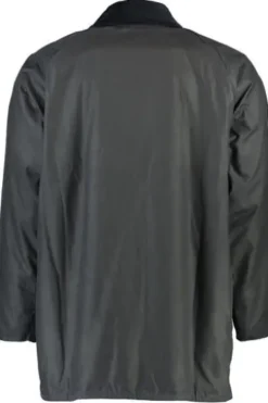 BARBOUR Wachsjacke Beaufort marine mit Cordkragen