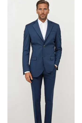 BENVENUTO Anzughose marine Modern Fit