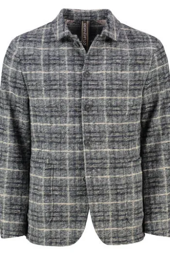 BENVENUTO Overjacket Livio blue kariert
