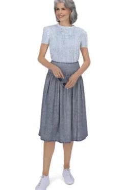 BERWIN Bluse blau