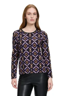 BETTY BARCLAY Basic Shirt purple/black