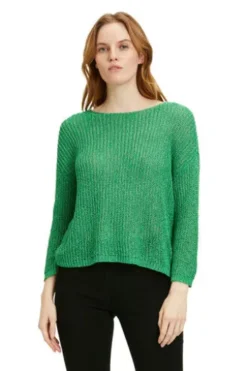 BETTY BARCLAY Basic-Strickpullover grün