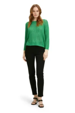 BETTY BARCLAY Basic-Strickpullover grün