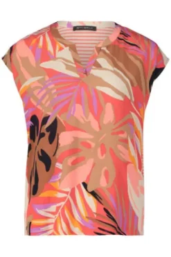 BETTY BARCLAY Casual-Shirt red/beige