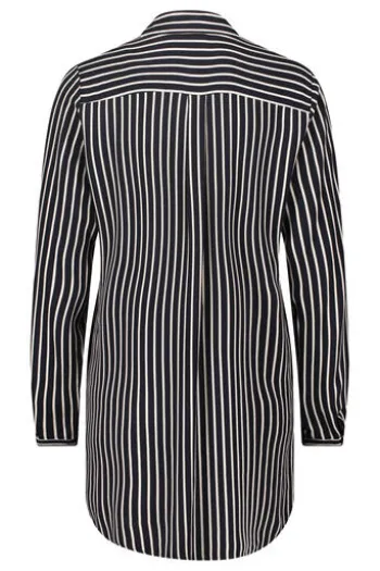 BETTY BARCLAY Hemdbluse schwarz/beige
