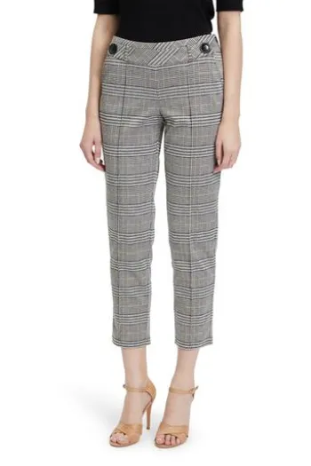 BETTY BARCLAY 7/8 Hose Beige kariert