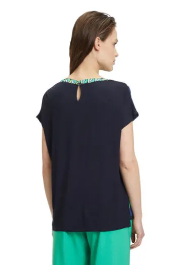 BETTY BARCLAY Printshirt dark blue/green