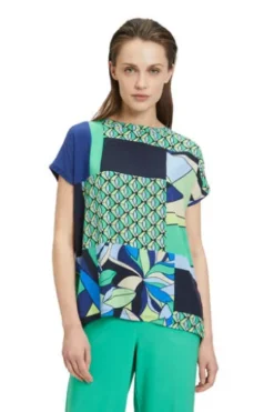 BETTY BARCLAY Printshirt dark blue/green