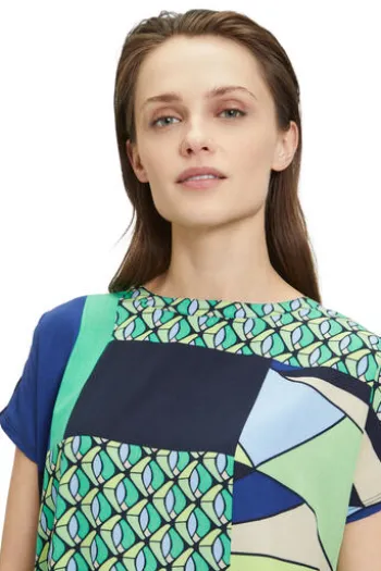 BETTY BARCLAY Printshirt dark blue/green