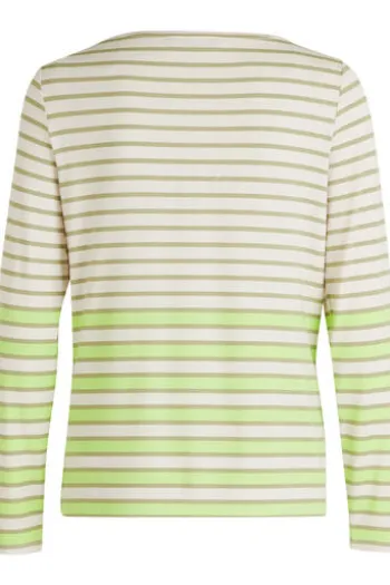 BETTY BARCLAY Shirt Khaki gestreift 3/4-Arm