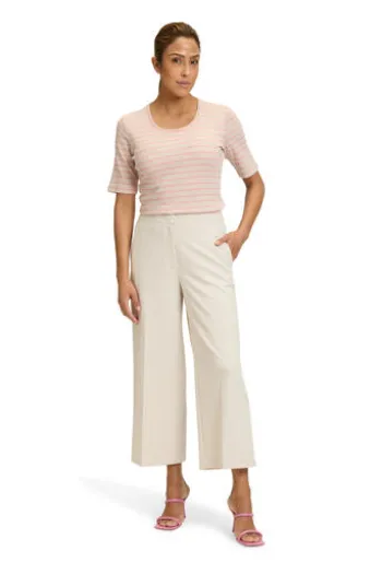 BETTY BARCLAY Shirt nature/rosé gestreift Kurzarm
