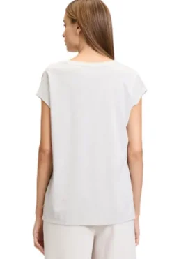BETTY BARCLAY Shirt nature/rosé gemustert Kurzarm