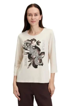 BETTY BARCLAY Shirt patch beige/b lack 3/4-Arm
