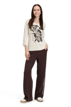 BETTY BARCLAY Shirt patch beige/b lack 3/4-Arm
