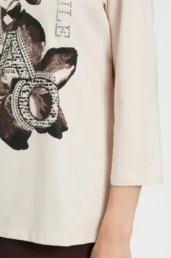 BETTY BARCLAY Shirt patch beige/b lack 3/4-Arm
