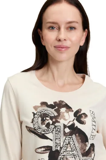 BETTY BARCLAY Shirt patch beige/b lack 3/4-Arm