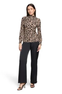 BETTY BARCLAY Shirt taupe/beige gemustert