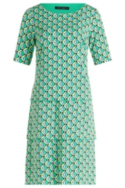 BETTY BARCLAY Stufenkleid green/blue