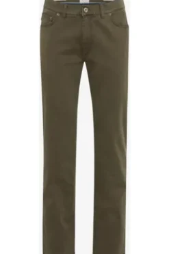 BRAX Baumwoll-Jeans Cooper Marathon olive Regular Fit