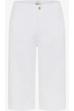 BRAX Bermuda-Hose Maine white Wide Fit