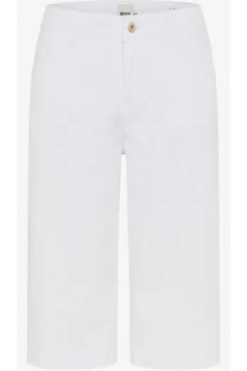 BRAX Bermuda-Hose Maine white Wide Fit